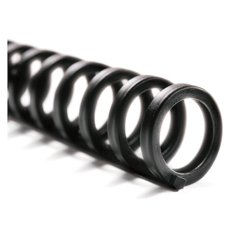 Gbc ProClick Easy Edit Spines, 1/2" Diameter, 85 Sheet Capacity, Black, 25PK 2515660